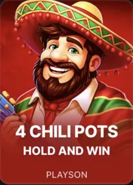 4 Chili Pots Hold And Win — στιγμιότυπο από τον κατάλογο του Dudespin